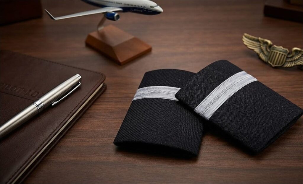 1 Silver Stripe Epaulettes