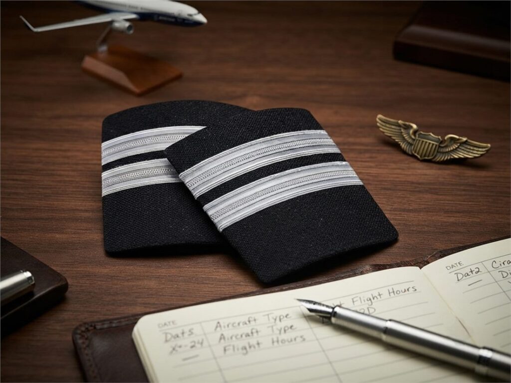 2 Silver Stripes Epaulettes