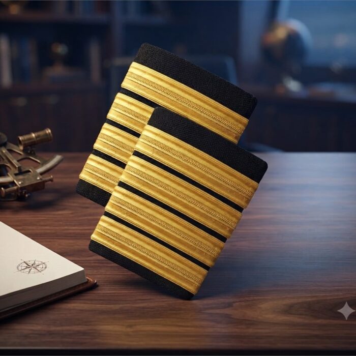 4 Golden Stripes Epaulettes