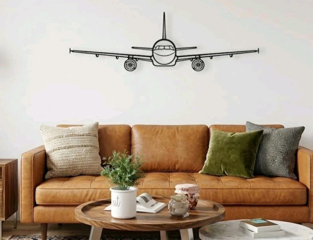 A320 Metal Wall Front View