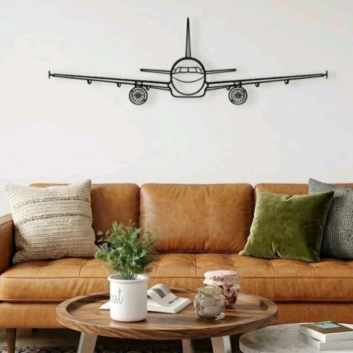 A320 Metal Wall Front View