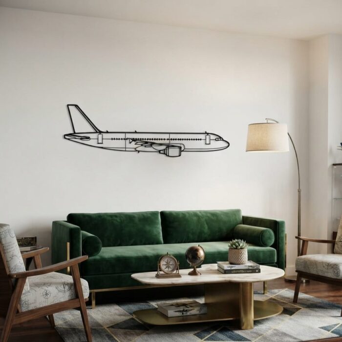 A320 Metal Wall Side View