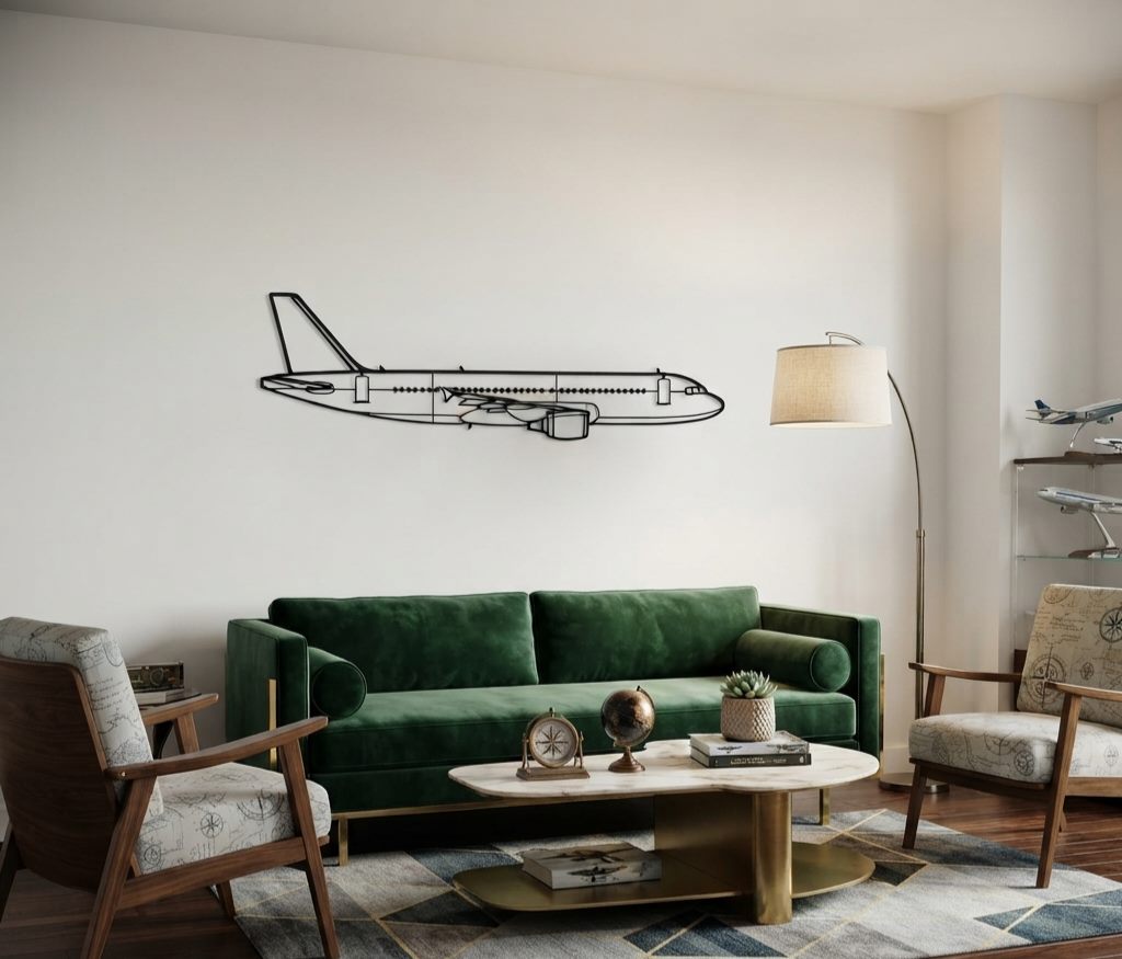 A320 Metal Wall Side View