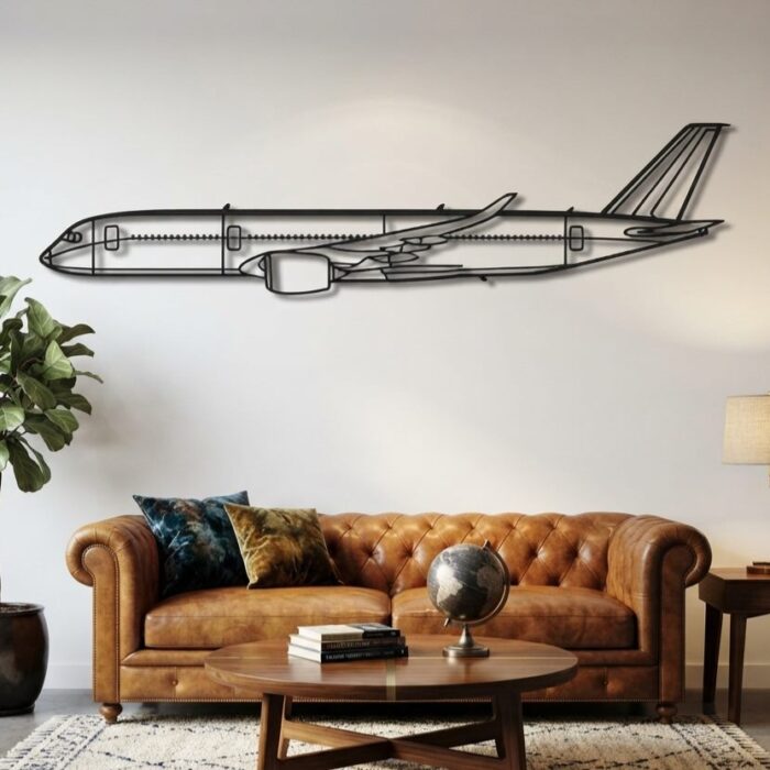 A350 Metal Wall Art Side View