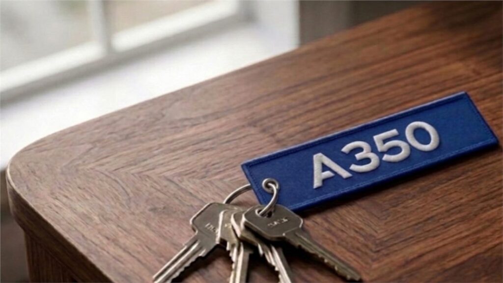 Airbus A350 Keyring