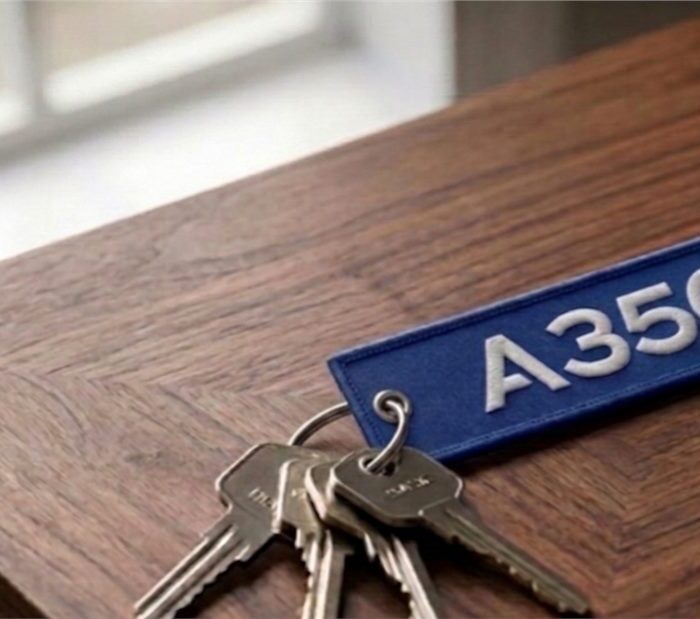 Airbus A350 Keyring