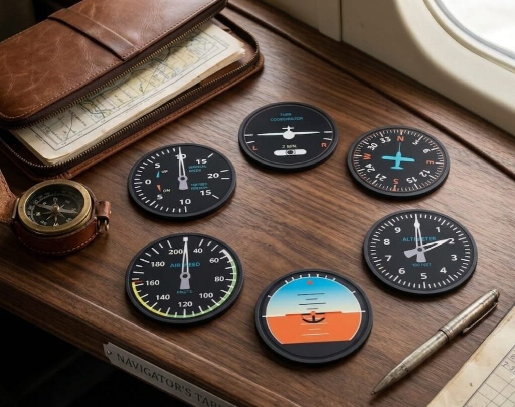 Aircraft Instruments Coasters