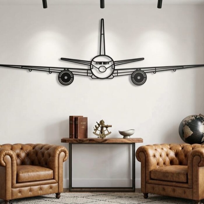 B777 Metal Wall Art Front View