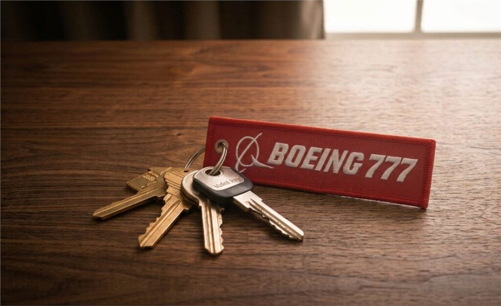 Boeing 777 Keyring