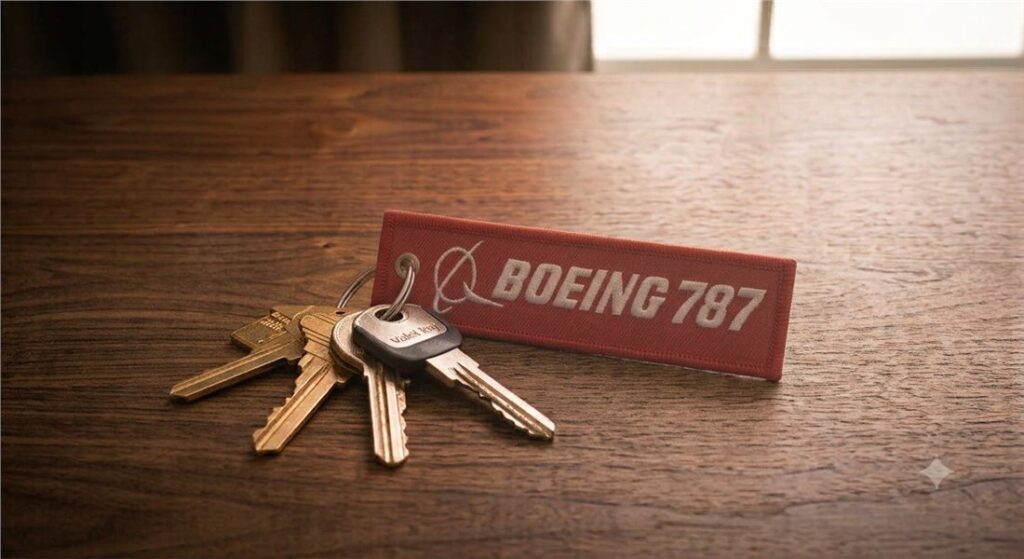 Boeing 787 Keyring