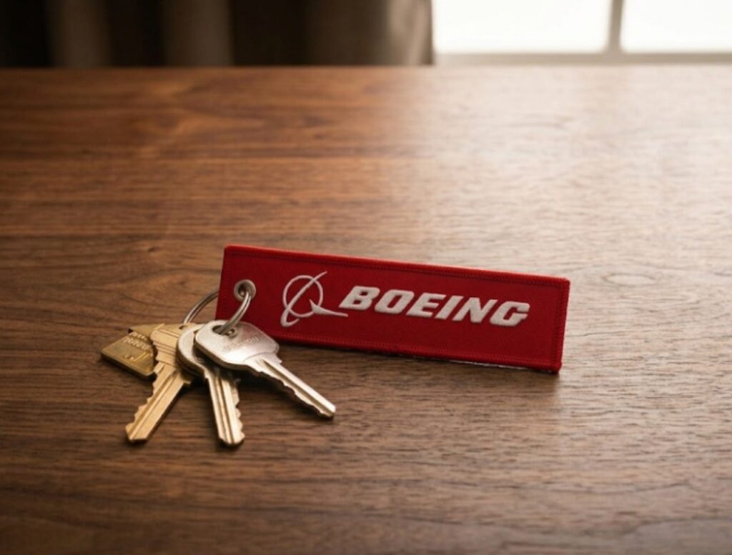 Embroidered keyring