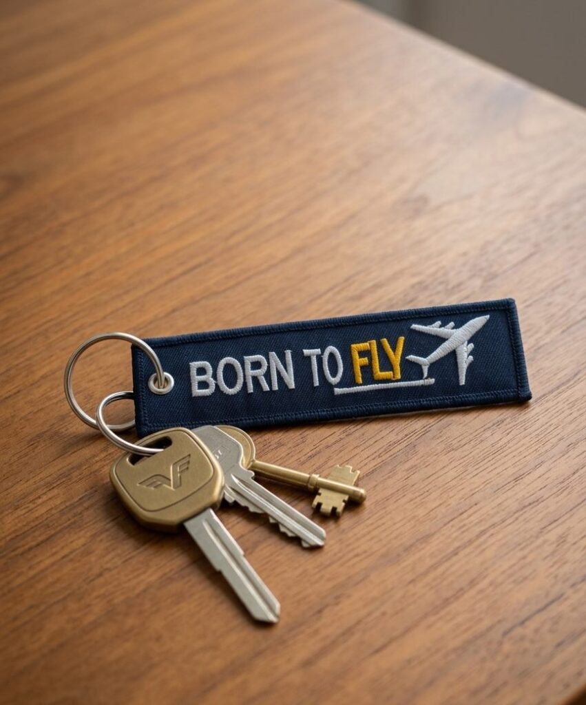Born To Fly Keyring