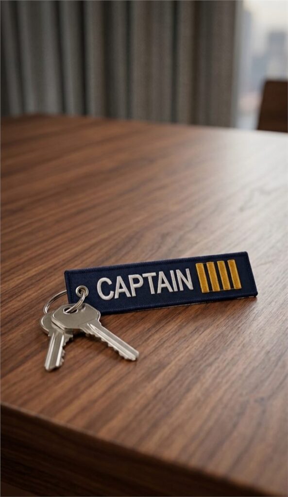 Captain 4 Stripes Keyring