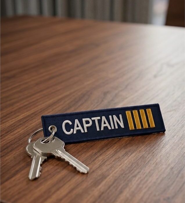 Captain 4 Stripes Keyring