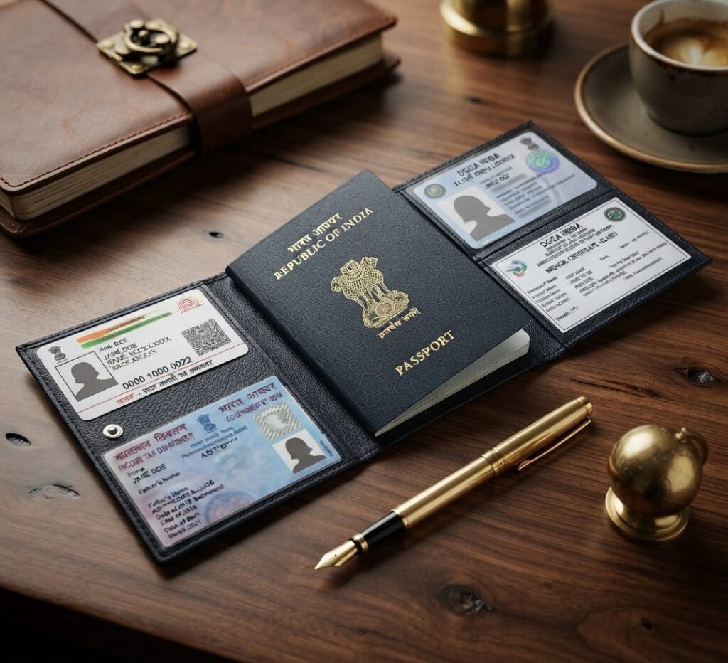 Passport, License And Credit Card Cover