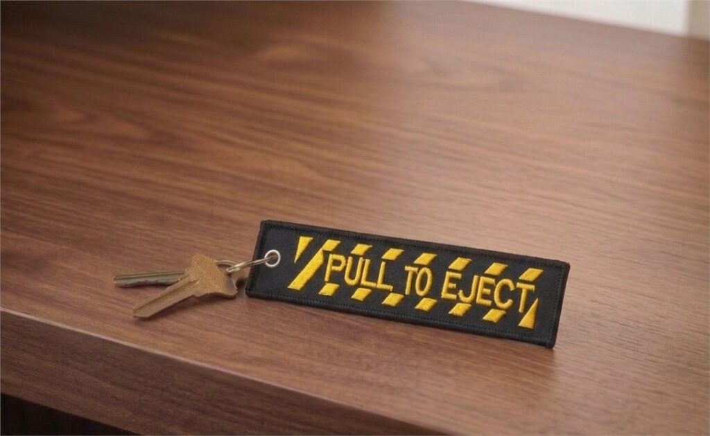 Pull To Eject Keyring