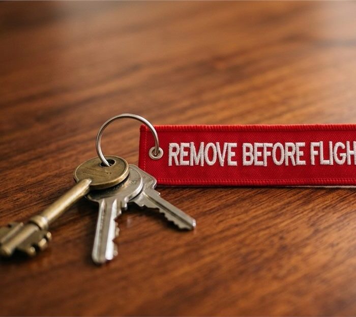 Remove Before Flight Keyring